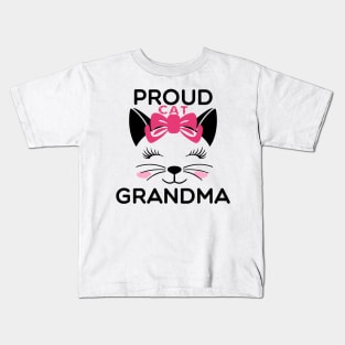 Proud Cat Grandma Kids T-Shirt